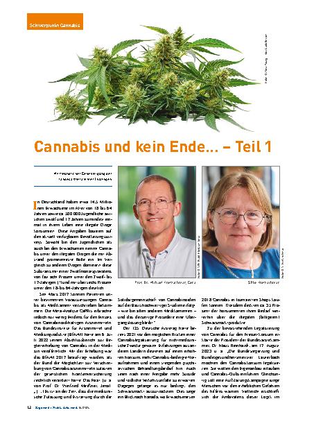 Vorschauseite 1: Cannabis und kein Ende. .. - Teil 1