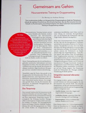 Vorschauseite 1: Gemeinsam ans Gehirn Neurozentriertes Training im Gruppensetting