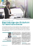 Vorschauseite 1: Begründungen der Prüfpflicht für elektrische Geräte