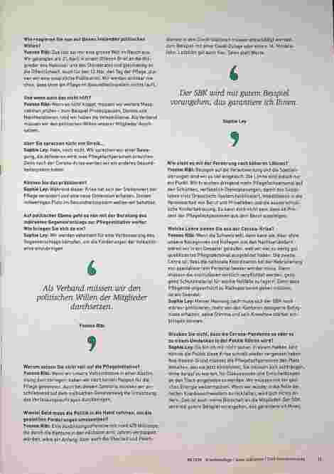Vorschauseite 2: "Wir sind der Treibstoff und der Motor des Gesundheitssystems"