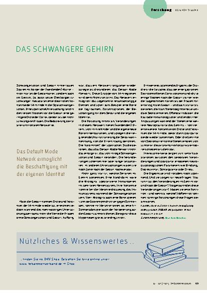 Vorschauseite 1: Das schwangere Gehirn
