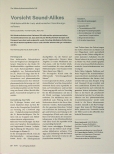 Vorschauseite 1: Vorsicht Sound-Alikes Medikationsfehler trotz elektronischer Verordnungssoftware