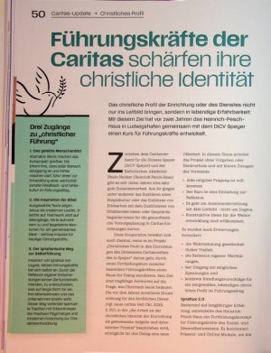 Vorschauseite 1: Führungskräfte der Caritas schärfen ihre ^\ | christliche Identität