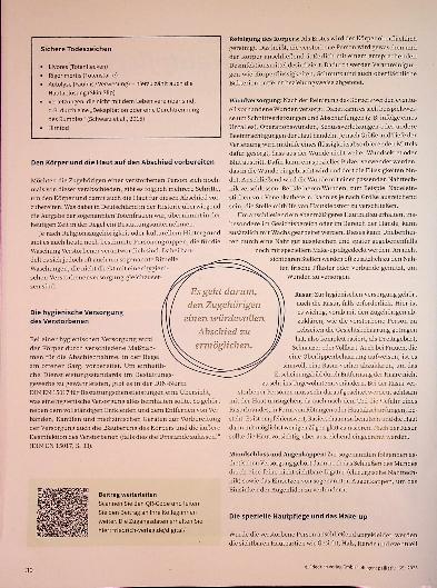 Vorschauseite 2: Die letzte Hautpflege Einblick in die Arbeit einer Bestatterin