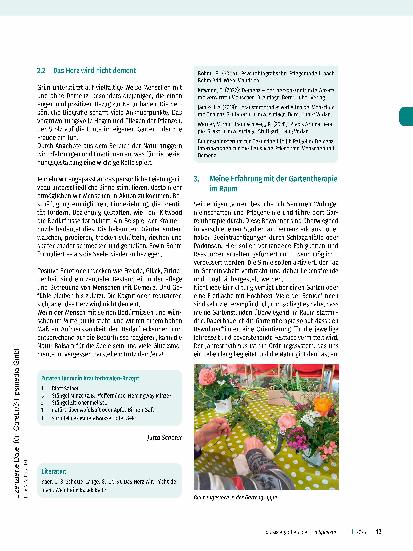 Vorschauseite 4: Methodische Weiterentwicklung der Gartentherapie