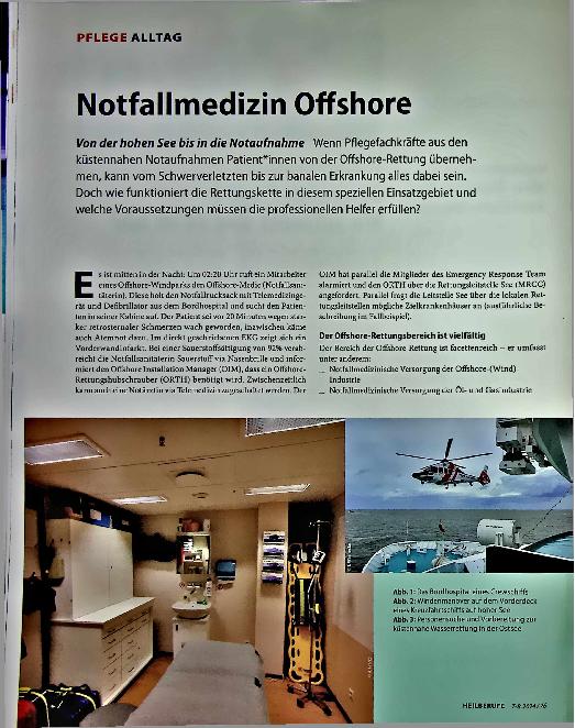 Vorschauseite 1: Notfallmedizin Offshore