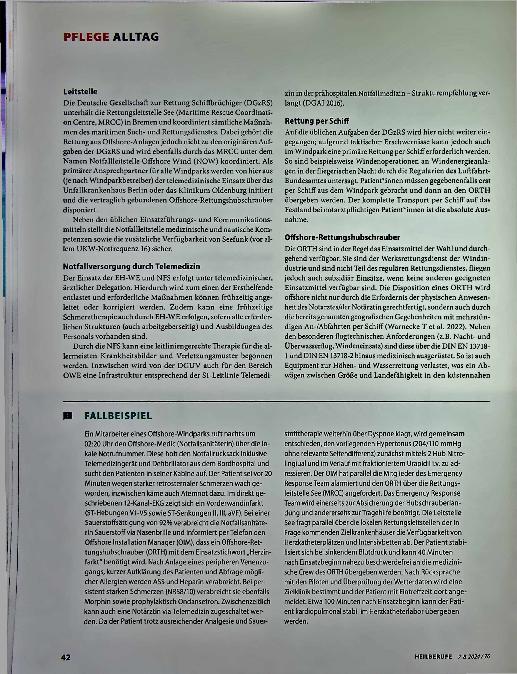 Vorschauseite 3: Notfallmedizin Offshore