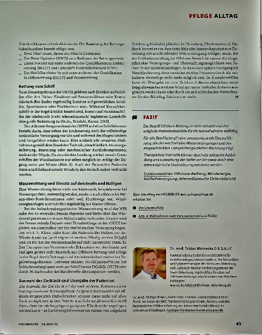 Vorschauseite 4: Notfallmedizin Offshore