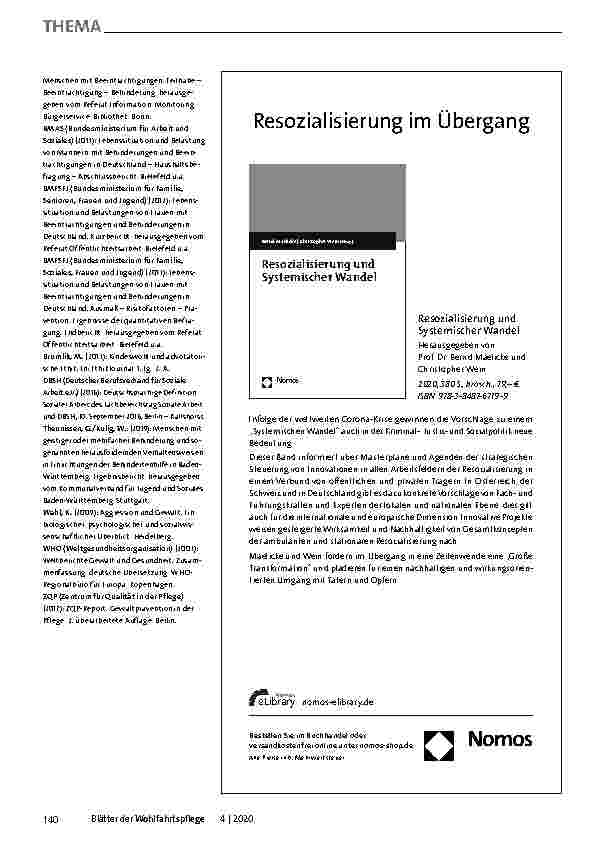 Vorschauseite 3: Gewalt in Einrichtungen für Erwachsene mit geistiger Behinderung: (k)ein Thema professionellen Handelns?