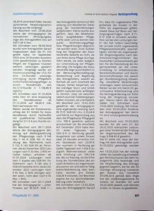 Vorschauseite 6: Erstattung von Kosten häuslicher Pflegehilfe nur bei Pflegekräften, die die Voraussetzungen des § 36 Abs. 4 Satz 2 SGB XI erfüllen