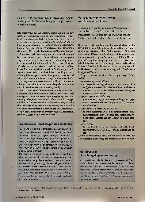 Vorschauseite 2: Gelebte Vielfalt in der Palliative Care