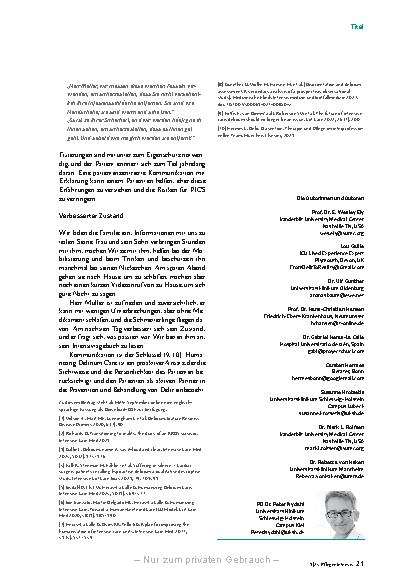 Vorschauseite 6: Sie sind sicher! Mit deliranten Patienten kommunizieren.
