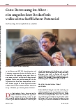 Vorschauseite 1: Gute Betreuung im Alter – ein ungedeckter Bedarf mit volkswirtschaftlichem Potenzial