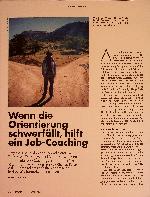 Vorschauseite 1: Wenn die Orientierung schwerfällt, hilft ein Job-Coaching.