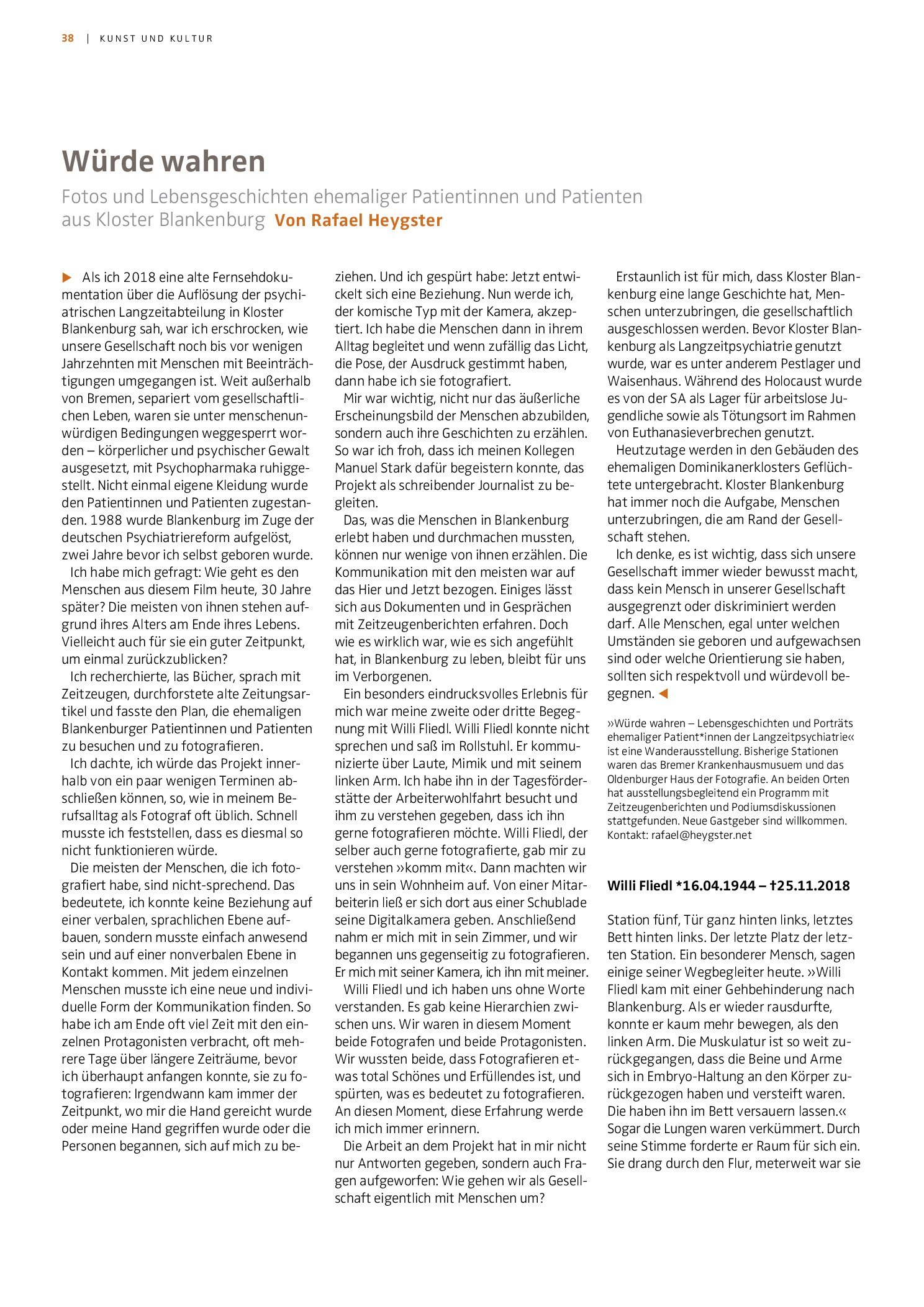 Vorschauseite 1: Würde wahren