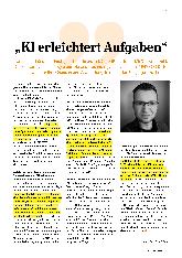 Vorschauseite 1: "KI erleichtert Aufgaben"