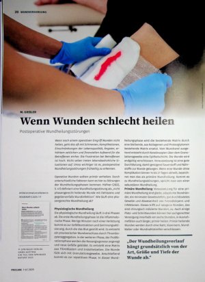 Vorschauseite 1: Wenn Wunden schlecht heilen Postoperative Wundheilungsstörungen
