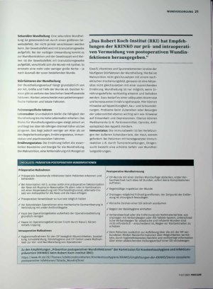 Vorschauseite 2: Wenn Wunden schlecht heilen Postoperative Wundheilungsstörungen