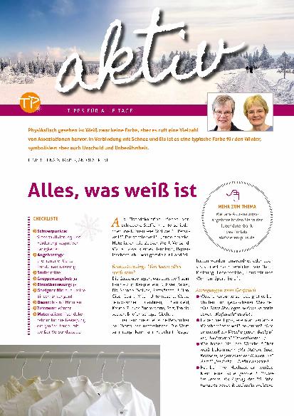 Vorschauseite 1: Alles, was weiß ist.