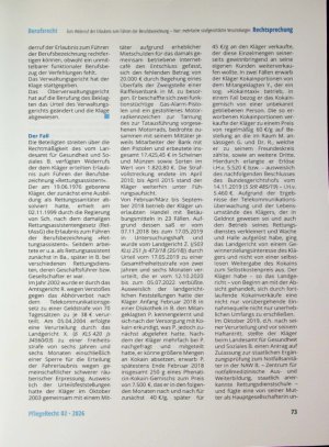 Vorschauseite 2: Zum Widerruf der Erlaubnis zum Führen der Berufsbezeichnung - hier: mehrfache strafgerichtliche Verurteilungen