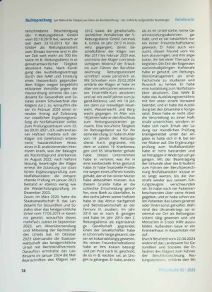 Vorschauseite 3: Zum Widerruf der Erlaubnis zum Führen der Berufsbezeichnung - hier: mehrfache strafgerichtliche Verurteilungen