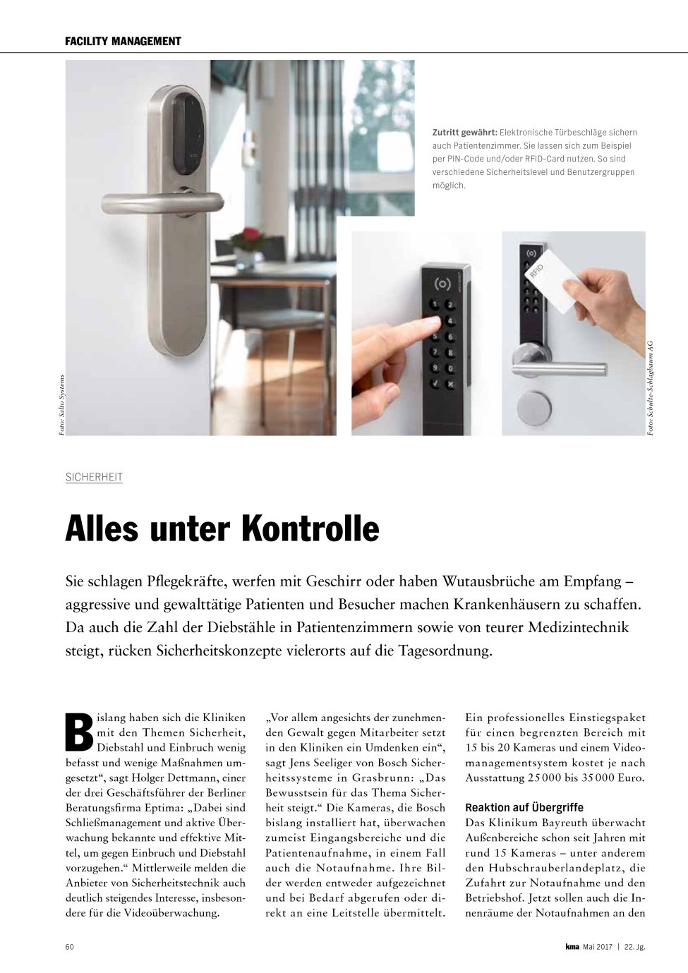 Vorschauseite 1: Sicherheit: Alles unter Kontrolle