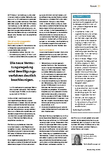 Vorschauseite 2: GVSG angepasst: Bewilligungsverfahren zur Hilfsmittelversorgung vereinfacht