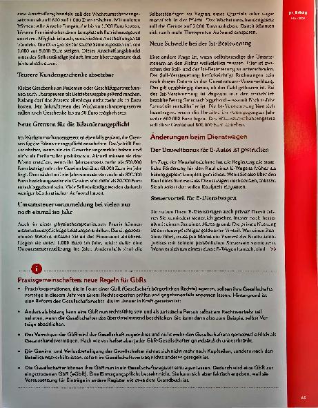 Vorschauseite 2: What’s new? Gesetzesänderungen 2024: Was Praxisinhaber (jetzt) wissen müssen