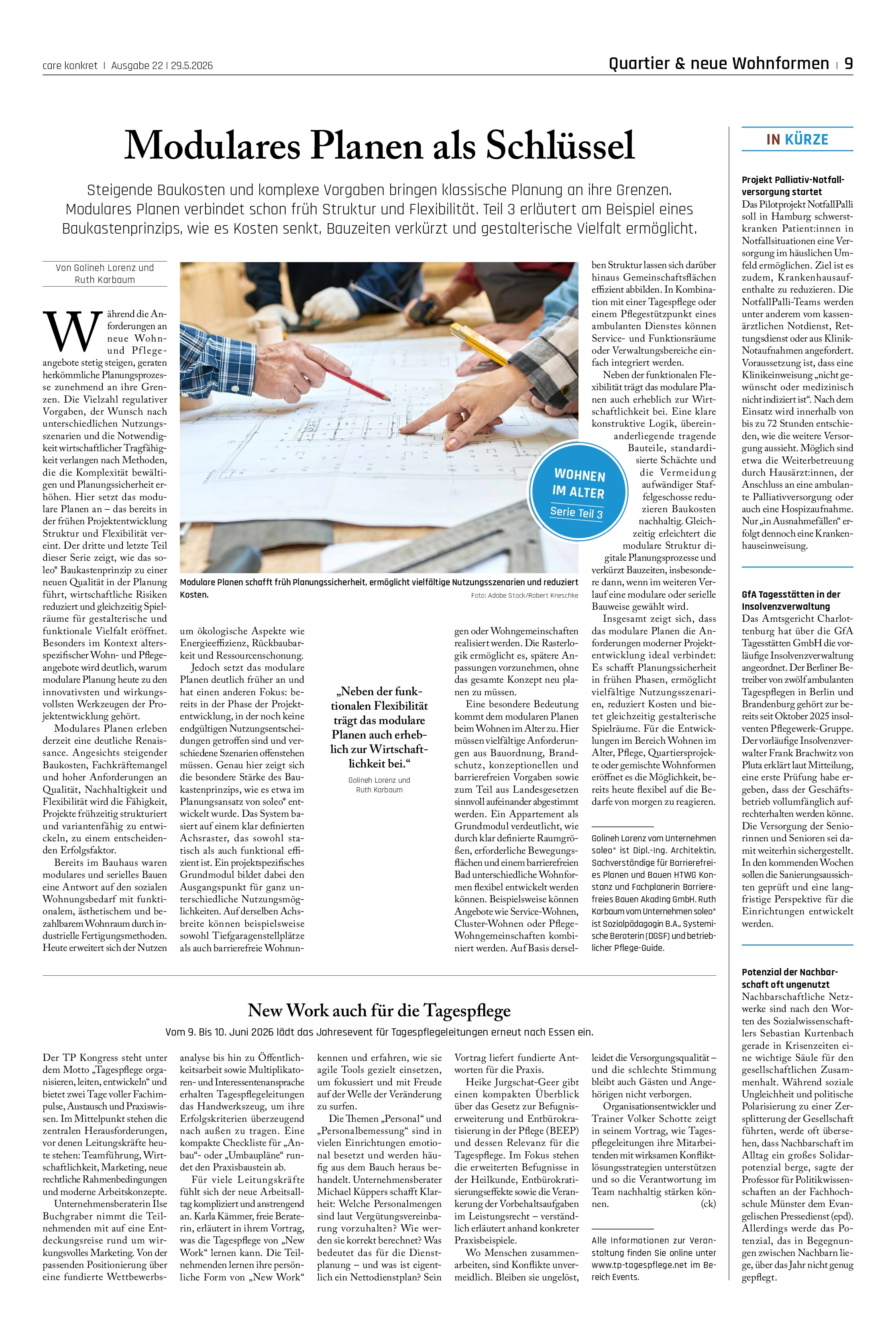 Vorschauseite 1: Modulares Planen als Schlüssel
