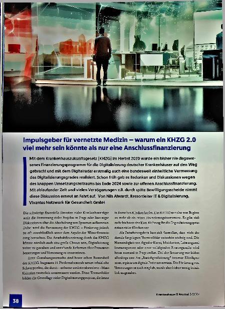 Vorschauseite 1: Impulsgeber für vernetzte Medizin - warum ein KHZG 2. 0 viel mehr sein könnte als nur eine Anschlussfinanzierung