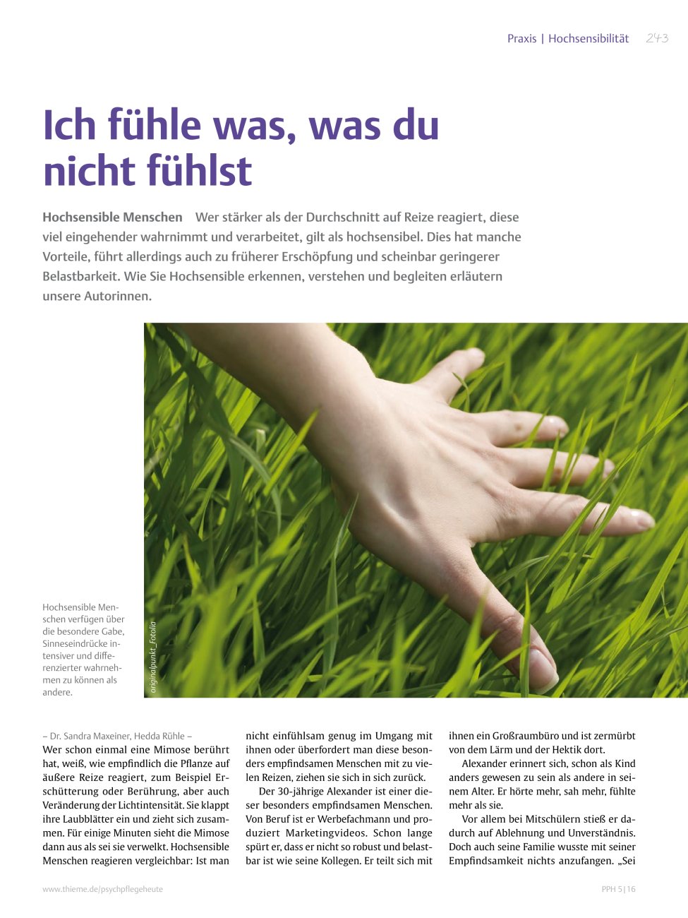 Vorschauseite 1: Ich fühle was, was du nicht fühlst