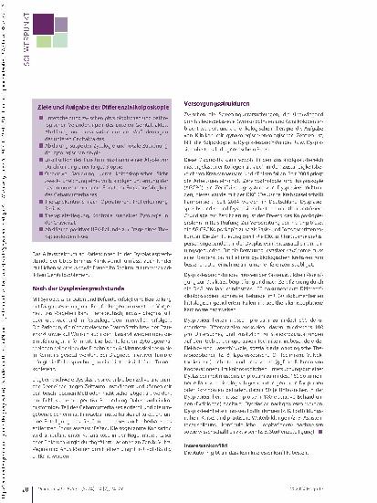 Vorschauseite 5: Dysplasiesprechstunde zwischen niedergelassenem Frauenarzt und Klinik