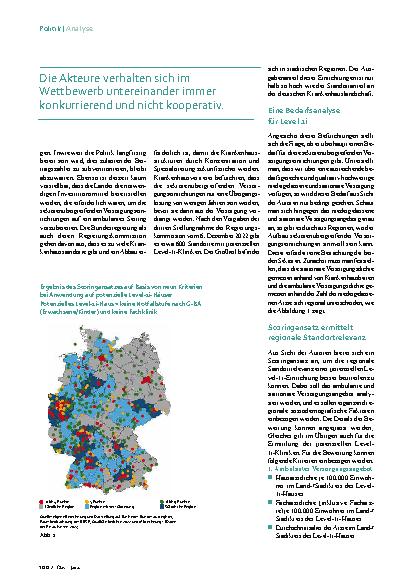 Vorschauseite 3: Sektorenübergreifende Versorgung. So lässt sich der Bedarf für Level 1i errechnen.
