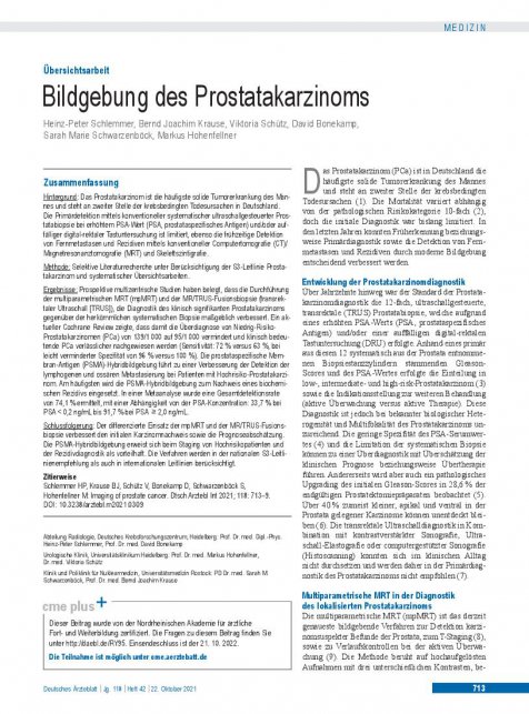 Vorschauseite 1: Bildgebung des Prostatakarzinoms