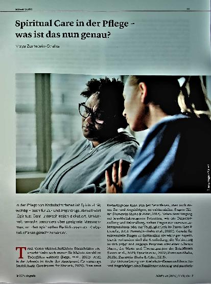 Vorschauseite 1: Spiritual Care in der Pflege - was ist das nun genau?