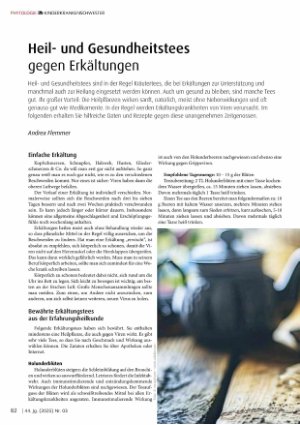 Vorschauseite 1: Heilund Gesundheitstees gegen Erkältungen