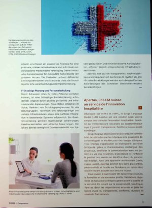 Vorschauseite 2: LLM Apertus als Impulsgeber für SpitaLinnovation