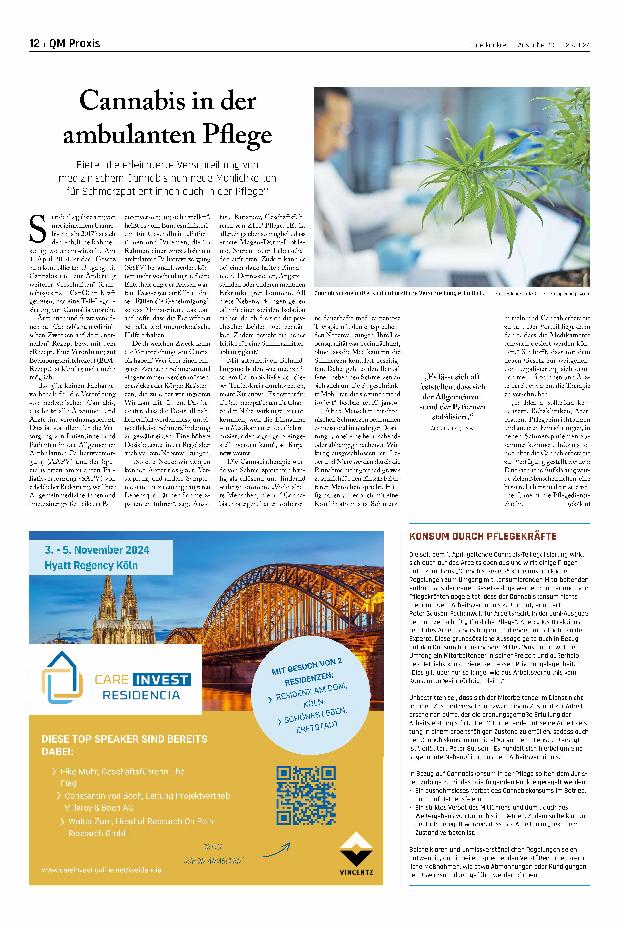Vorschauseite 1: Cannabis in der ambulanten Pflege