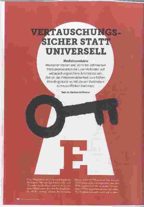 Vorschauseite 1: vertauschungssicher statt Universell