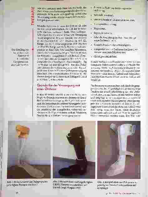 Vorschauseite 2: Anwendung der Orthese in der Schlaganfallrehabilitation