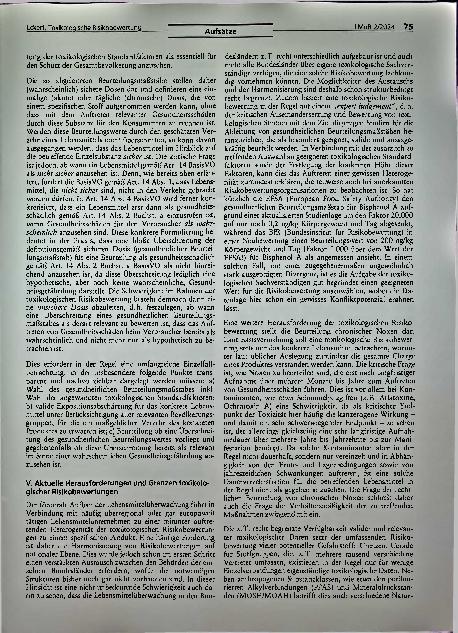 Vorschauseite 3: Sicher oder nicht sicher - Toxikologische Risikobewertung von Lebensmitteln