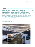 Vorschauseite 1: Krieg in der Ukraine: Funktioniert die medizinische Versorgung der Geflüchteten?