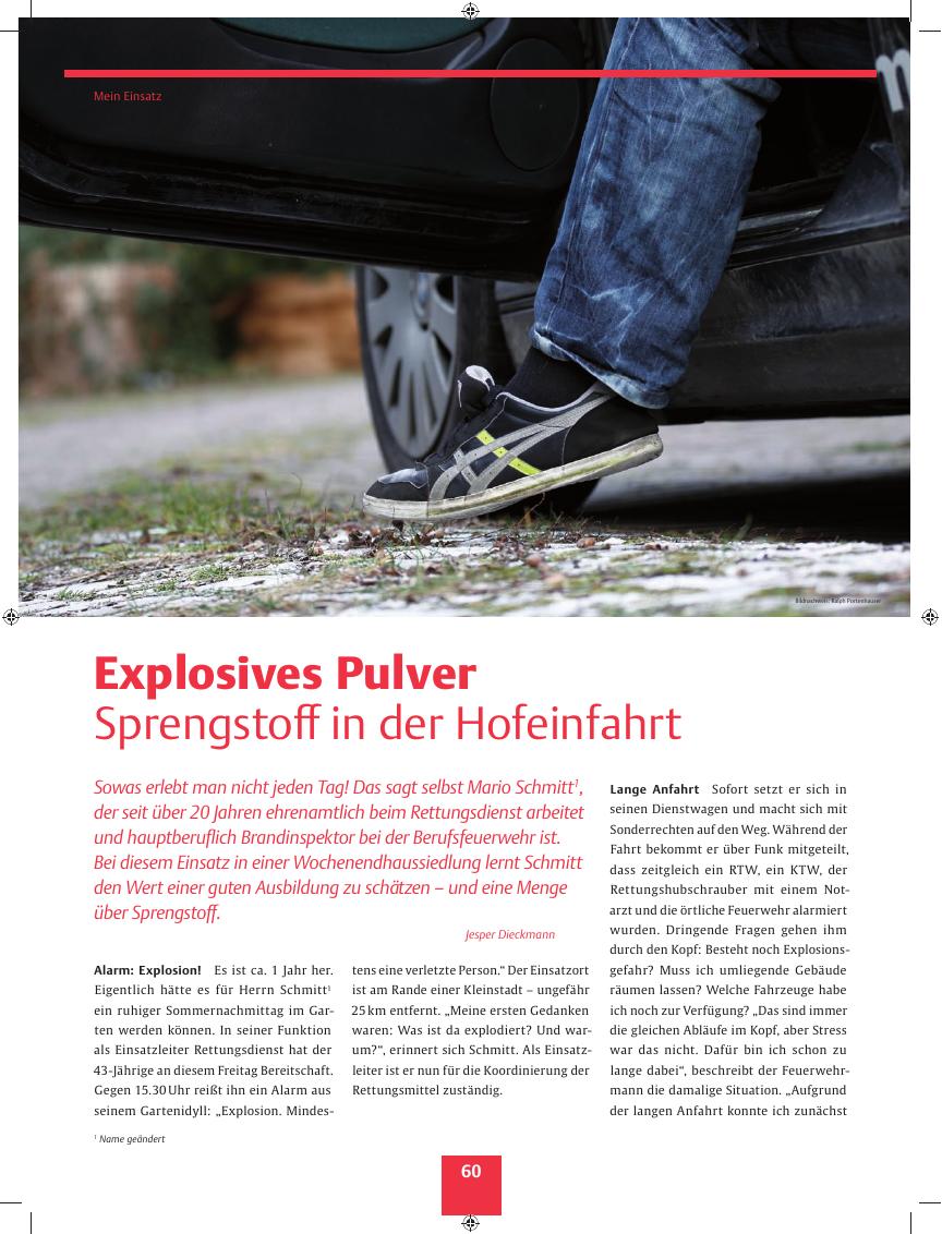 Vorschauseite 1: Explosives Pulver ? Sprengstoff in der Hofeinfahrt
