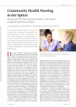 Vorschauseite 1: Community Health Nursing in der Spitex: Advanced Practice Nurses erhalten und fördern sorgende Gemeinschaften.
