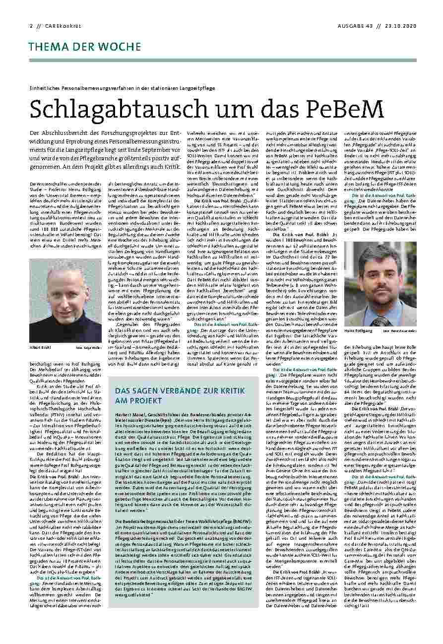 Vorschauseite 1: Schlagabtausch um das PBeM