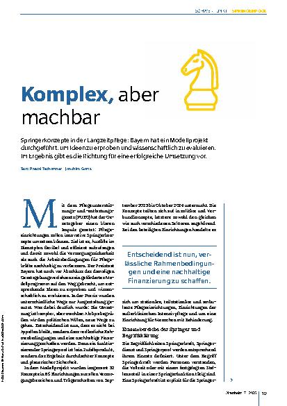 Vorschauseite 1: Komplex, aber machbar