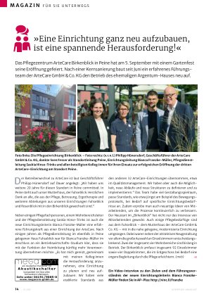 Vorschauseite 1: »Eine Einrichtung ganz neu aufzubauen, ist eine spannende Herausforderung! «