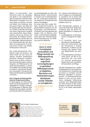 Vorschauseite 5: Lernen in Vielfalt Über den Umgang mit heterogenen Lerngruppen als Beitrag zu einem diversitätssensiblen Gesundheitswesen