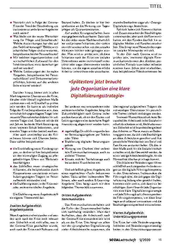 Vorschauseite 2: ORGANISATIONSENTWICKLUNG Lehren der Krise erkennen und nutzen