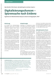 Vorschauseite 1: Digitalisierungschancen – Spurensuche nach Evidenz